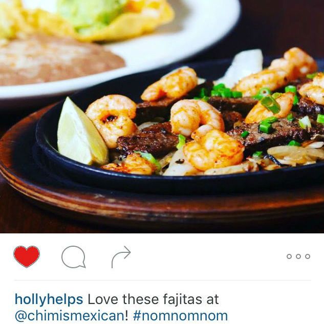 Instagram Check-in Example at Chimis Instagram Check-in Example at Chimis