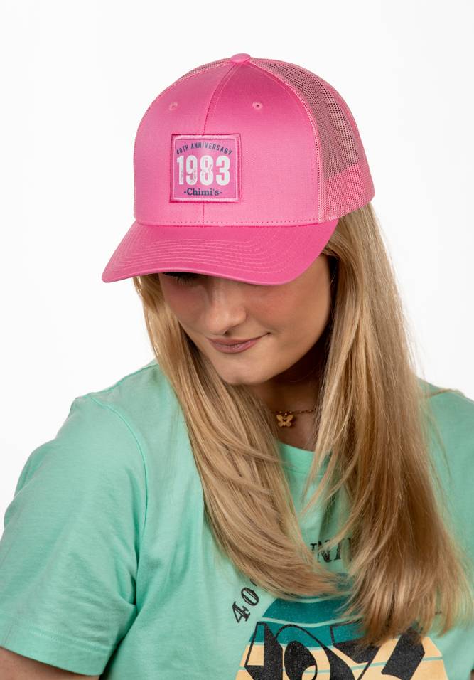 Woman Wearing Pink Hat